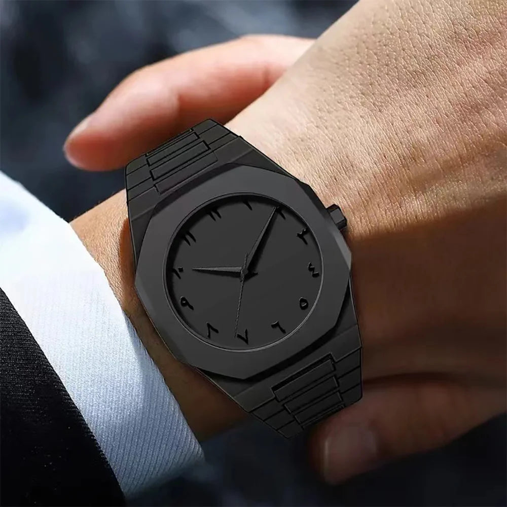 Montre à quartz simple pour hommes Fashion 2025, bracelet PC décontracté, montres étanches pour hommes