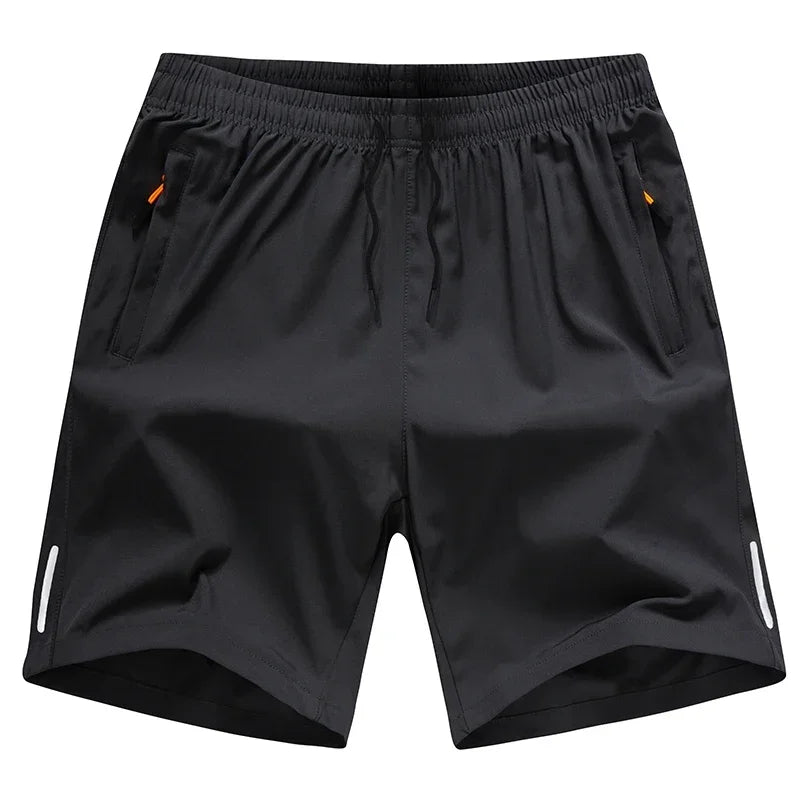 Short de sport homme été, pantalon de plage en soie glacée, décontracté, ample, fin, pour le basketball, la course, la gym, séchage rapide, absorbant l'humidité