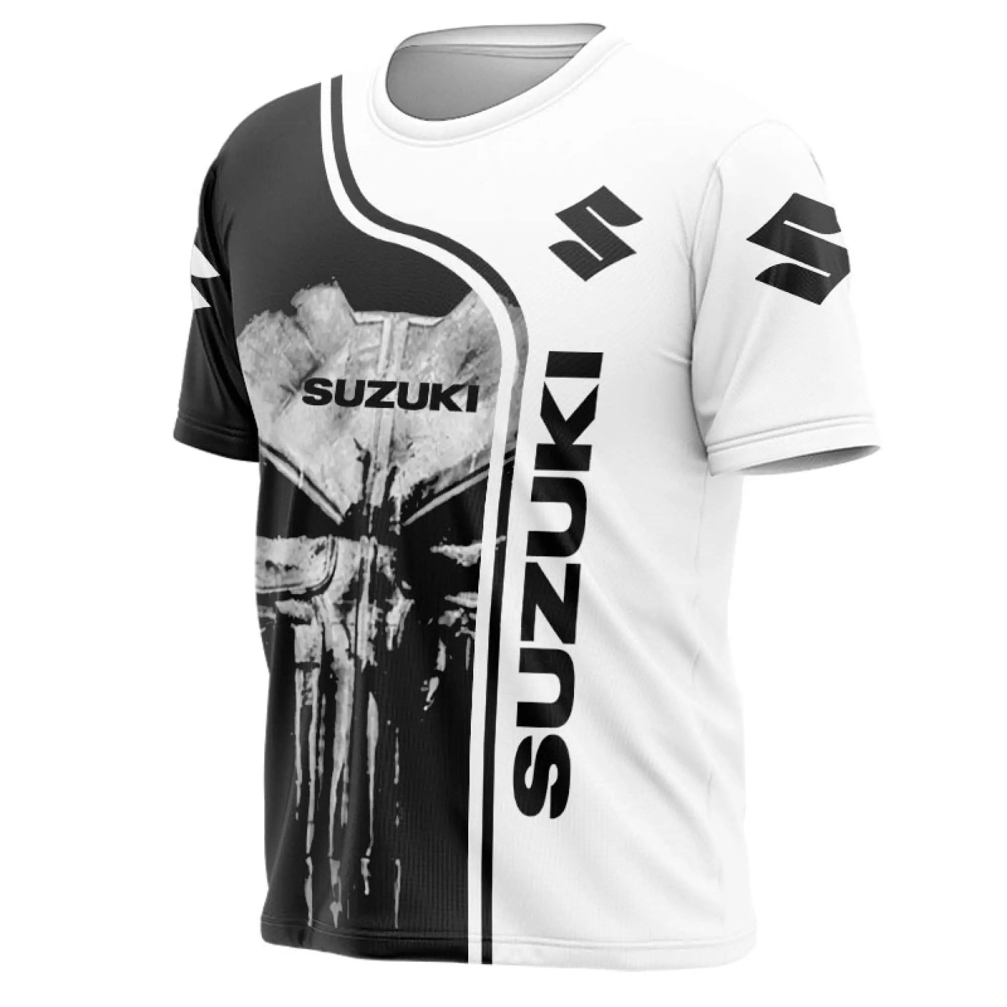 T-shirt homme 3DPrint moto Suzuki, meilleure vente 2026, été, quotidien, extérieur, sport, fitness, séchage rapide, respirant, manches courtes