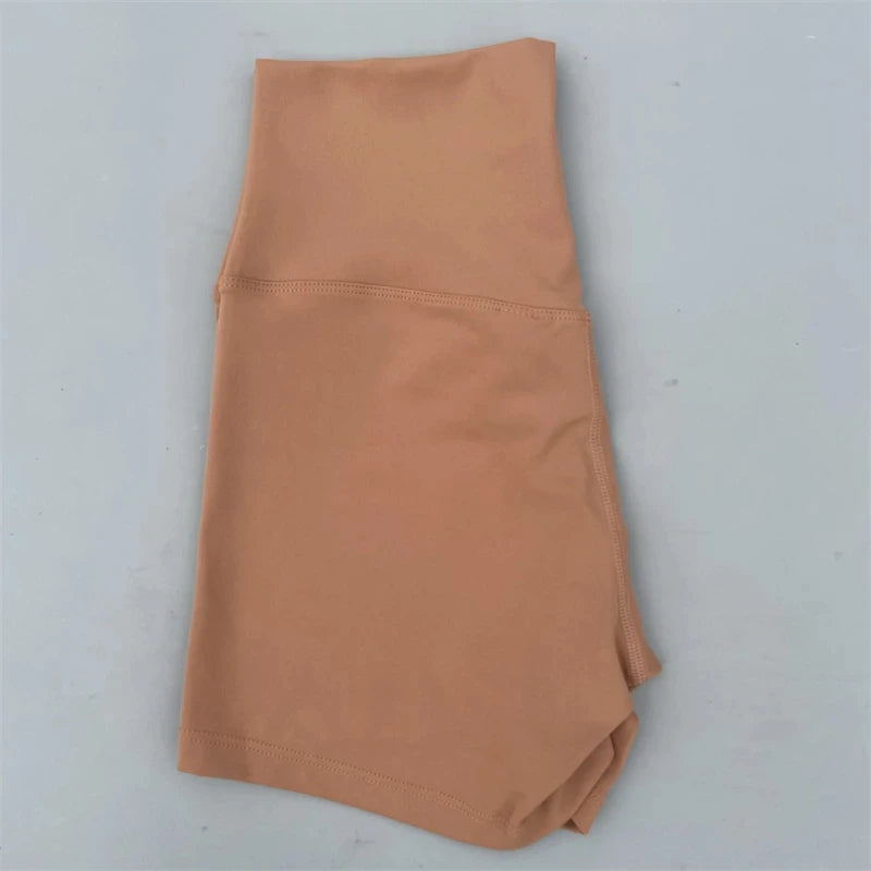 Short de sport pour femmes, shorts de yoga, shorts de sport taille haute, leggings courts d'entraînement, pantacourts de fitness, cyclisme de course, vêtements de sport doux et ajustés