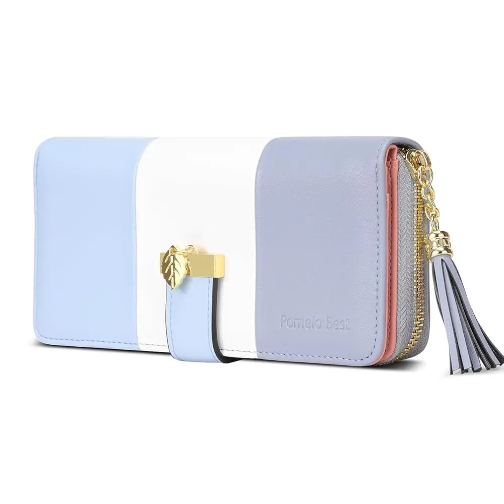 Portefeuilles zippés tendance dernier modèle, grands sacs à main pour femmes, porte-monnaie, portefeuille en cuir PU à 9 emplacements pour cartes
