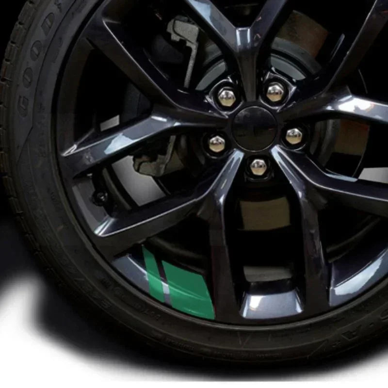6Pcs/set Car Sticker Car Wheel Rim Reflective Sticker Decorative Stickers Warning Stickers Car Accessories  accesorios para auto