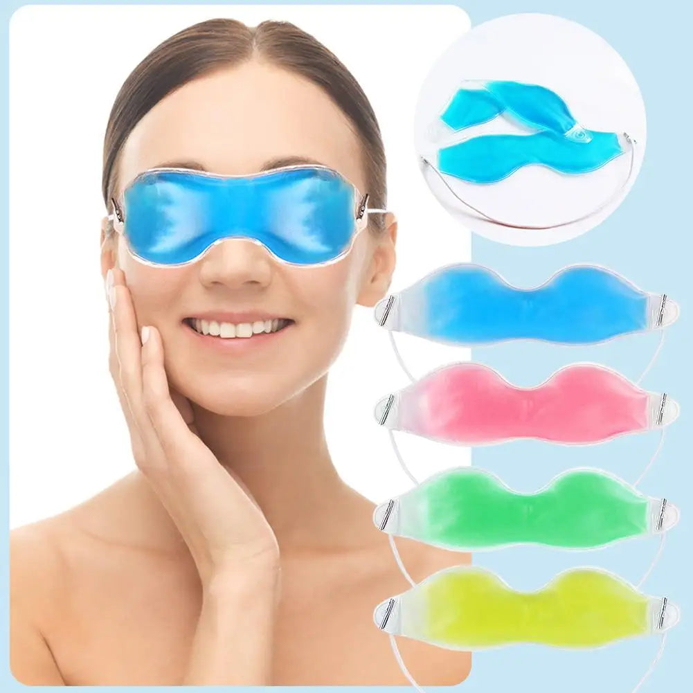 Gel Cooling Eye Mask, Cold Eye Mask for Hot Cold Treatment for Eye Strain, Eye Swelling, Eye Redness, Puffy Eyes, Dark Circles