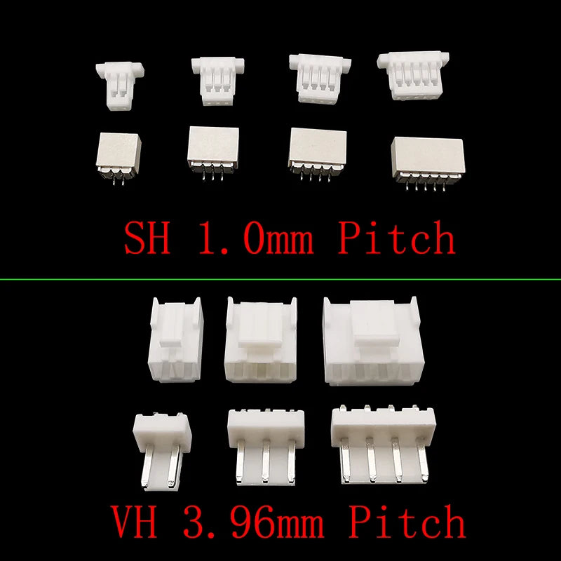 1 boîte JST SH 1,0 / 1,25 mm / PH 2,0 / SM/SYP/XH 2,54 mm / VH 3,96 mm Kit de connecteurs JST Mâle/Femelle avec boîtier et broches