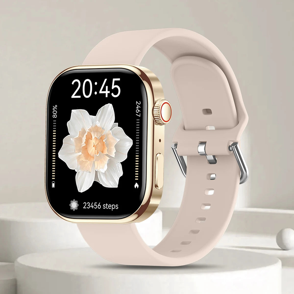 NOUVELLE montre intelligente électronique Écran HD de 2,01" Surveillance de la fréquence cardiaque Appel Bluetooth Modes multisports Montre pour femmes hommes Choix de cadeau