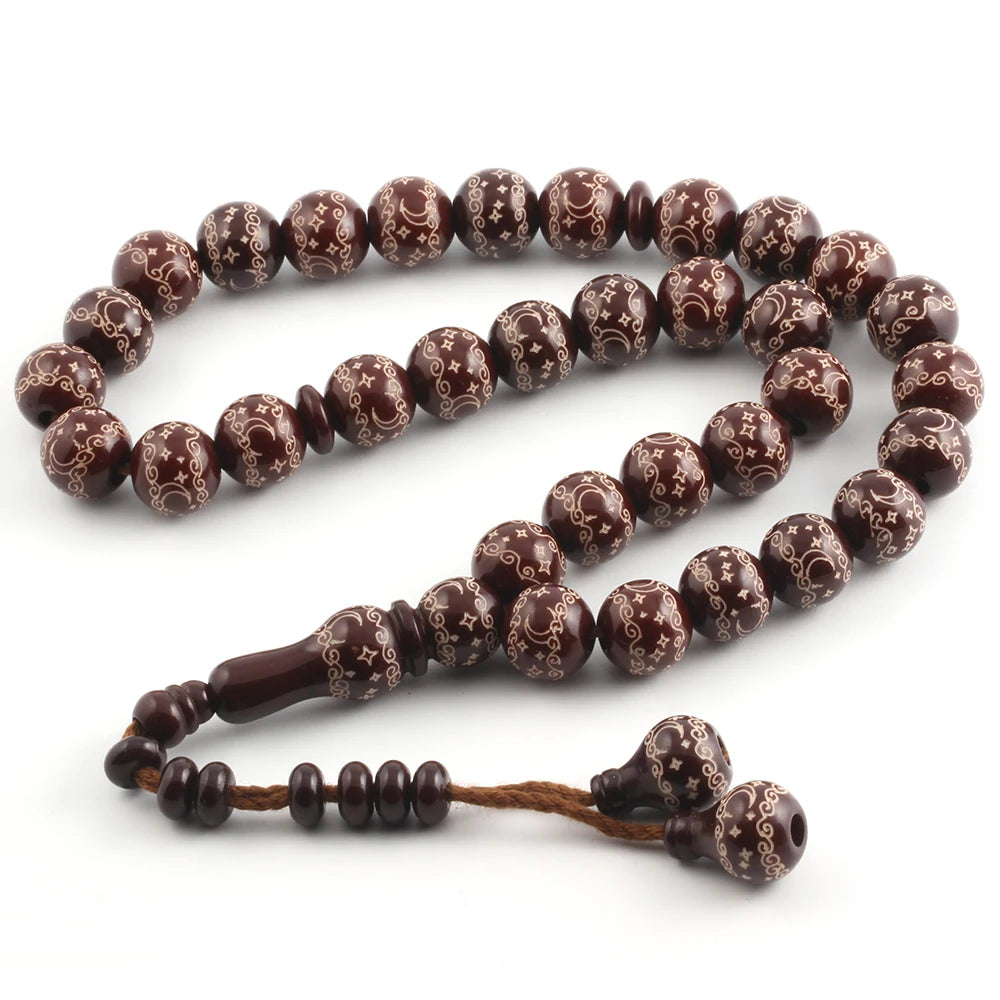 Cbtb Hand Polished Wood 12mm Oval Black Coffee Prayer Bead Bracelet Meditation Yoga Bracelets Blessing Jewelry Wholesale