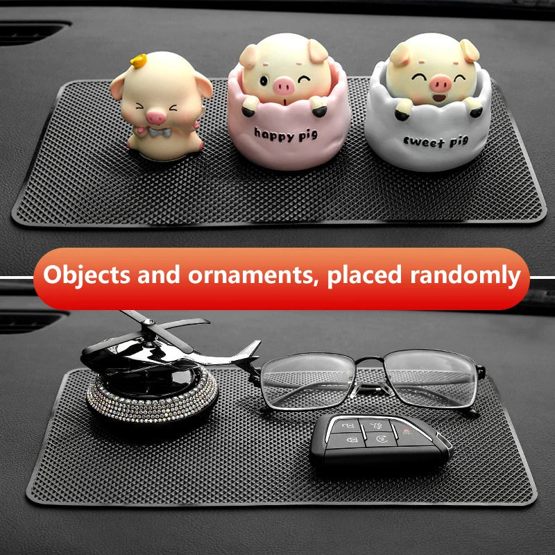 Car Dashboard Sticky Anti-Slip PVC Mat Auto Non-Slip Sticky Gel Pad Car Styling Interior For Phone Sunglasses Holder