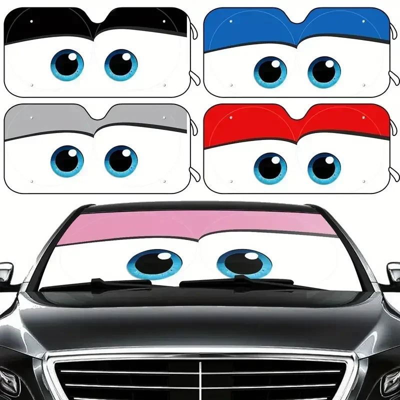 Protection solaire de voiture 4 couleurs yeux pare-brise chauffant pare-soleil de voiture couverture de pare-brise pare-soleil automatique housses de voiture