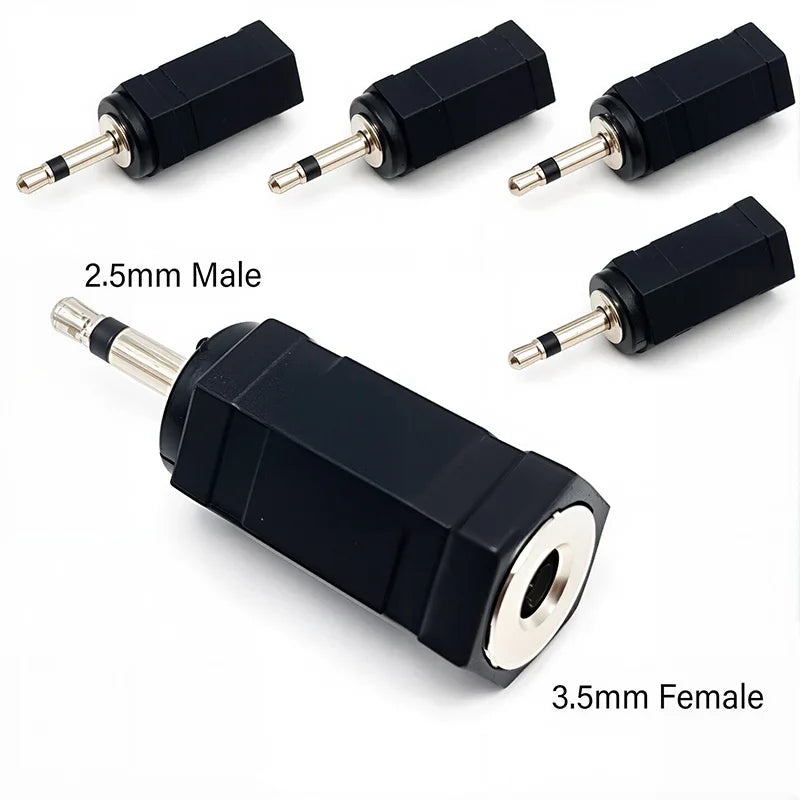 5 prises mono stéréo 3,5 mm 6,35 mm vers adaptateur de connecteur jack audio 3,5 mm 6,5 mm pour haut-parleur