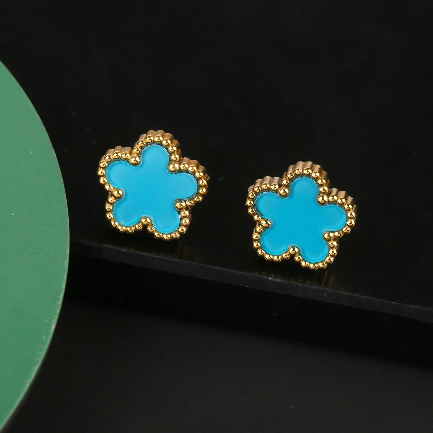 Ensemble de bijoux INS, bracelet trèfle à cinq feuilles en acier inoxydable, collier et boucles d'oreilles pour femme, bijoux de marque à porter au quotidien