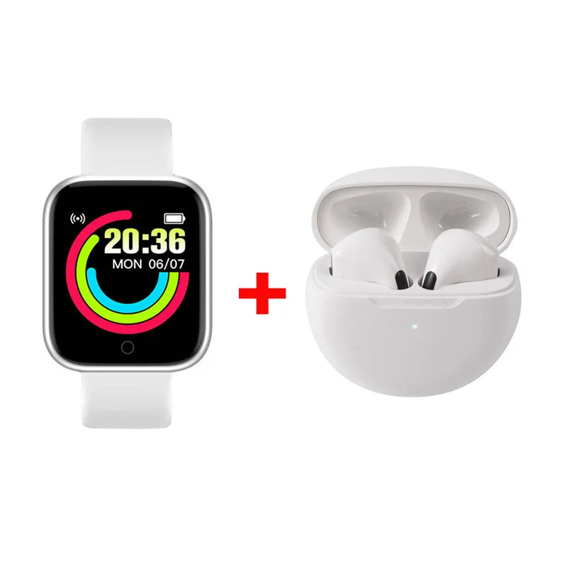Montre connectée D20 Smart Watch Sport Fitness Tracker Podomètre Smartwatch pour Hommes Femmes Montre-bracelet numérique Y68 Pro6 Cadeau