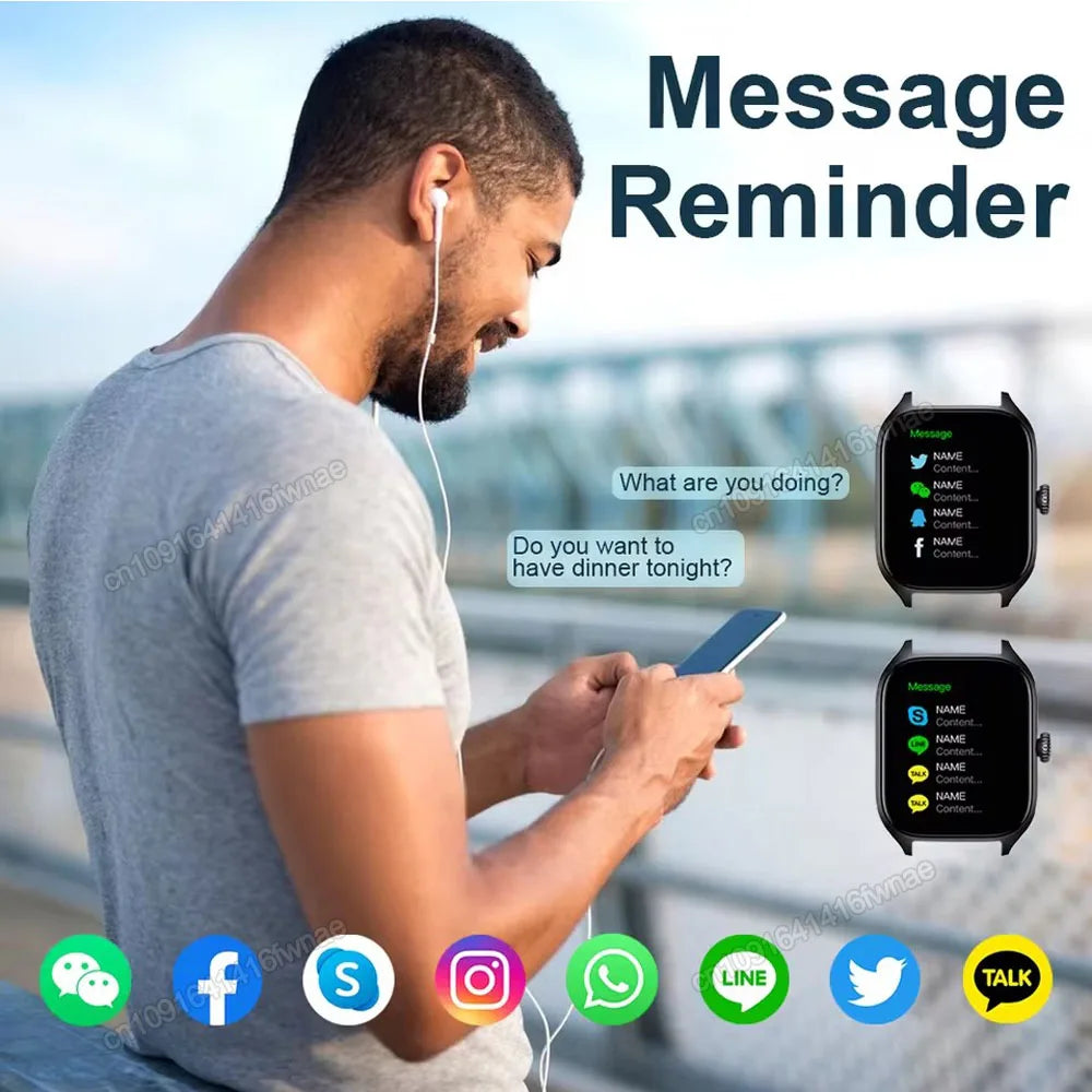 ساعة يد ذكية جديدة عسكرية للاستخدام الخارجي بنظام تحديد المواقع GPS للرجال مقاومة للماء بأنماط رياضية متعددة للياقة البدنية ومكالمات بلوتوث عالية الدقة للرجال والنساء سوار