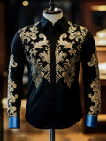 Nouveau t-shirt à manches longues pour homme avec imprimé plumes 3D, imprimé mode et luxueux, haut confortable et doux