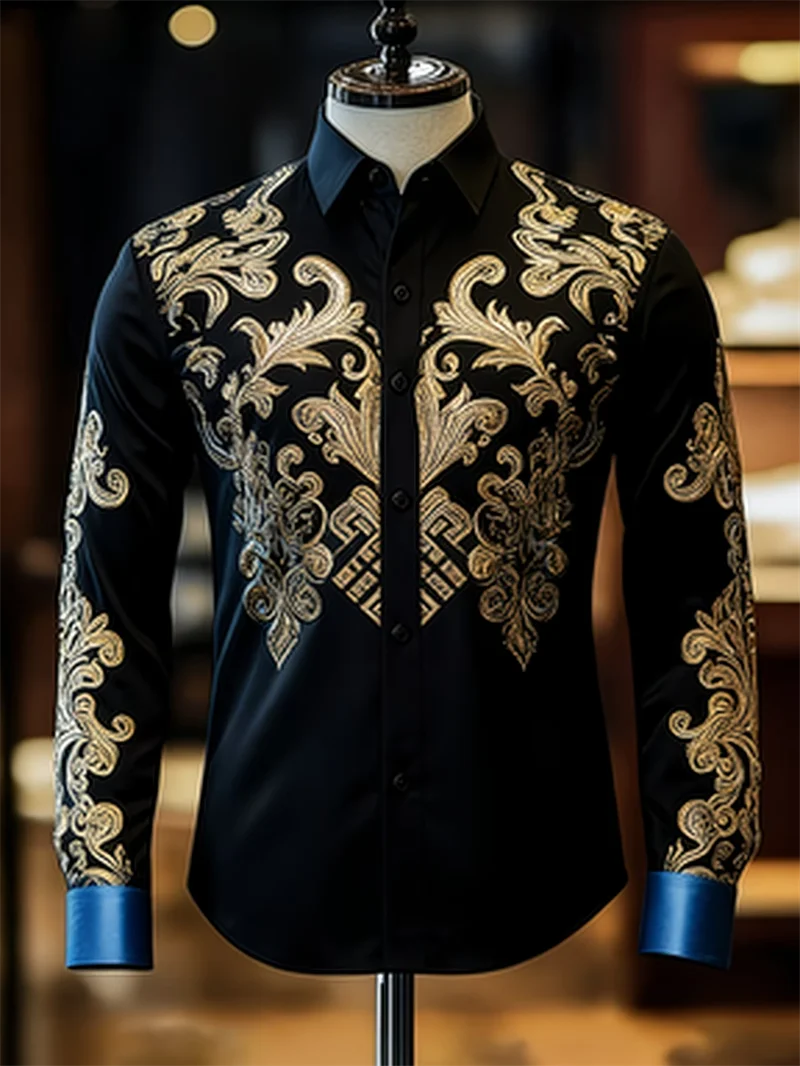 Nouveau t-shirt à manches longues pour homme avec imprimé plumes 3D, imprimé mode et luxueux, haut confortable et doux