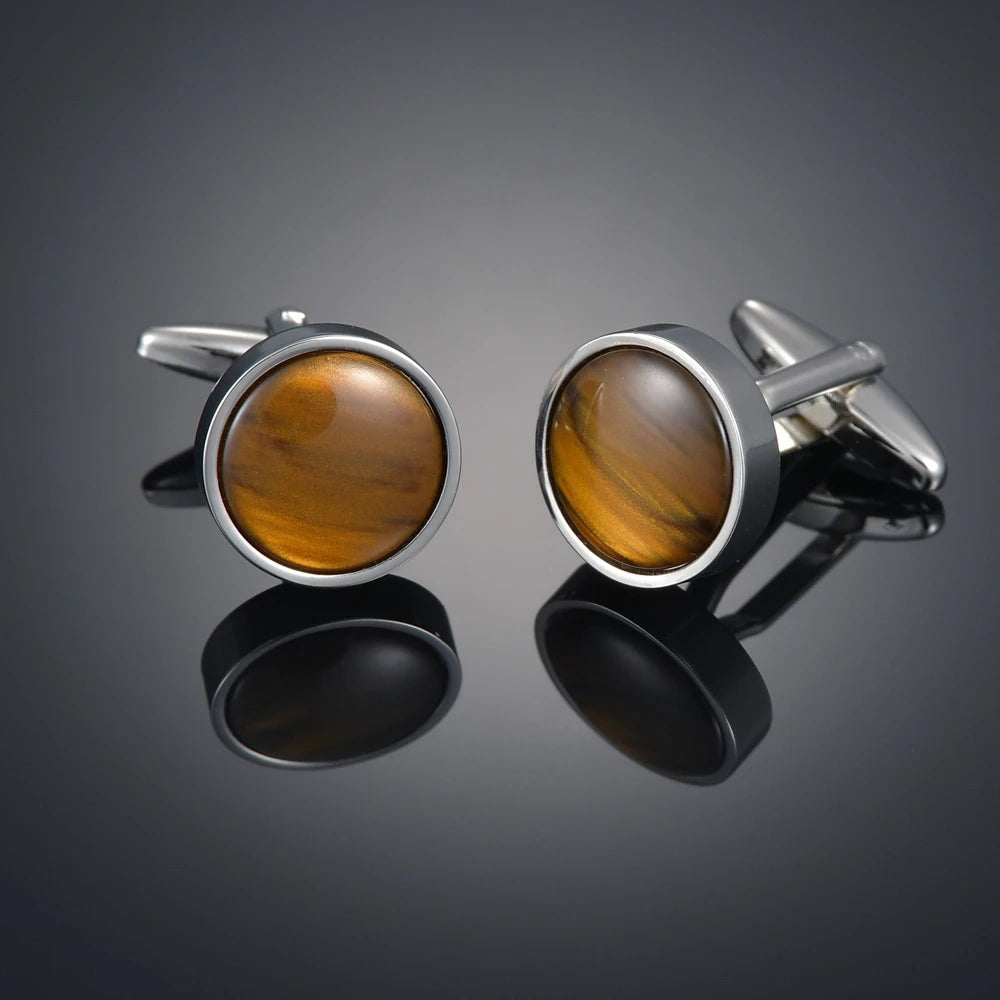 Nouveaux Boutons de Manchette de Luxe pour Hommes Marque de Bijoux Haut de Gamme Gemmes/Carrés/Couronne/Grille Chemises pour Hommes Boutons de Manchette