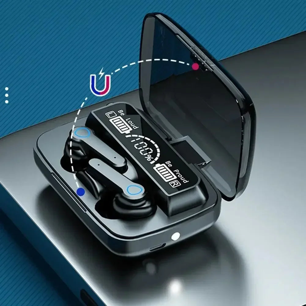 Écouteurs TWS M19 originaux, contrôle tactile intelligent, casque Bluetooth sans fil étanche, affichage LED avec micro