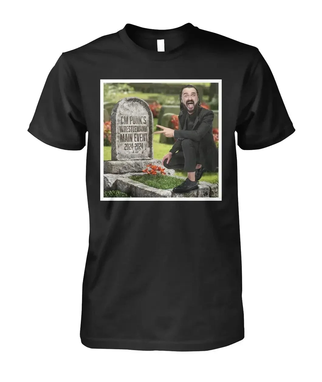 T-shirt homme été imprimé 3D à manches courtes motif lutteur Cm Punk Col rond Style urbain sportif décontracté Hip-hop Streetwear