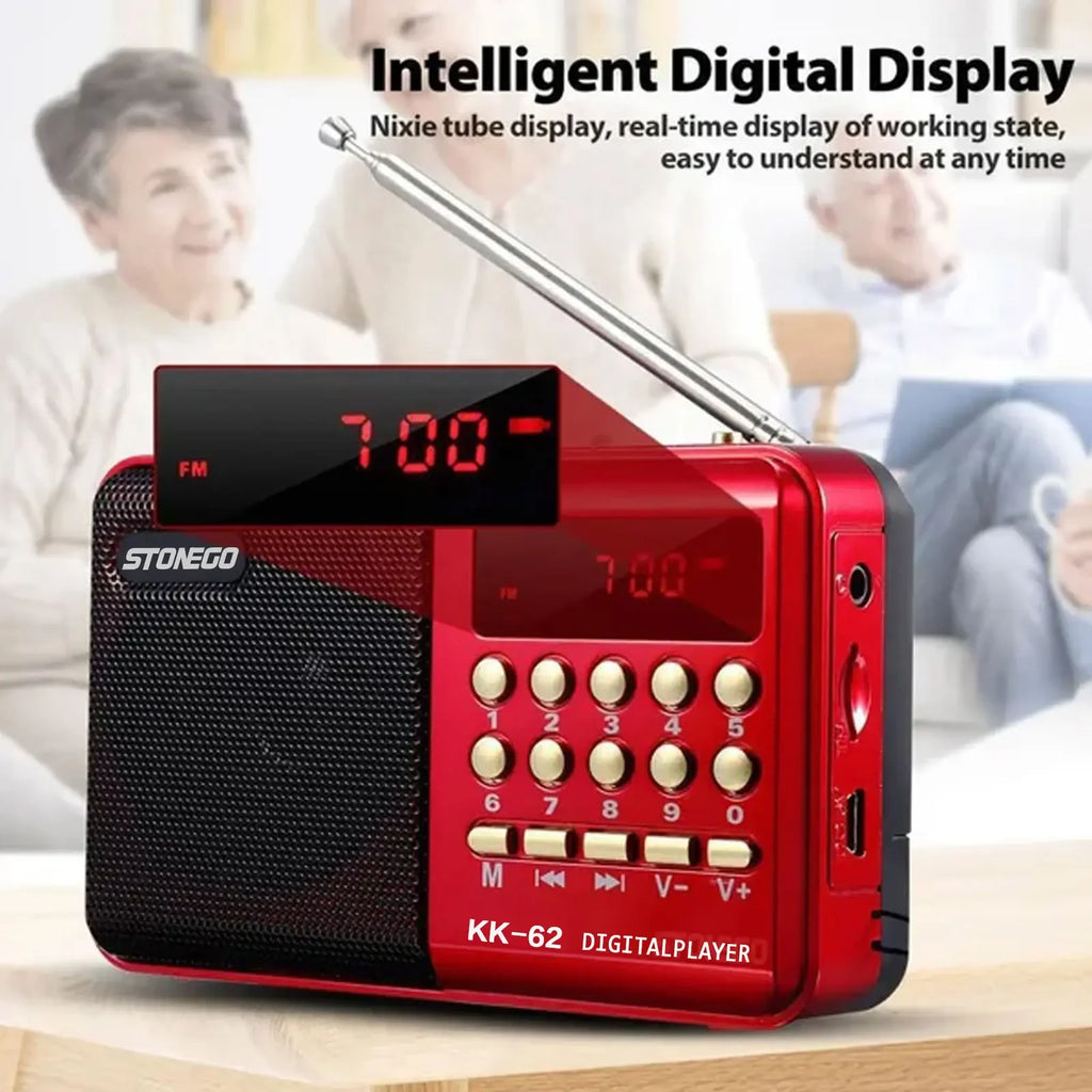 Mini Radio Portable Rechargeable Lecteur MP3 FM USB TF Enceintes sans fil Appareil audio compact