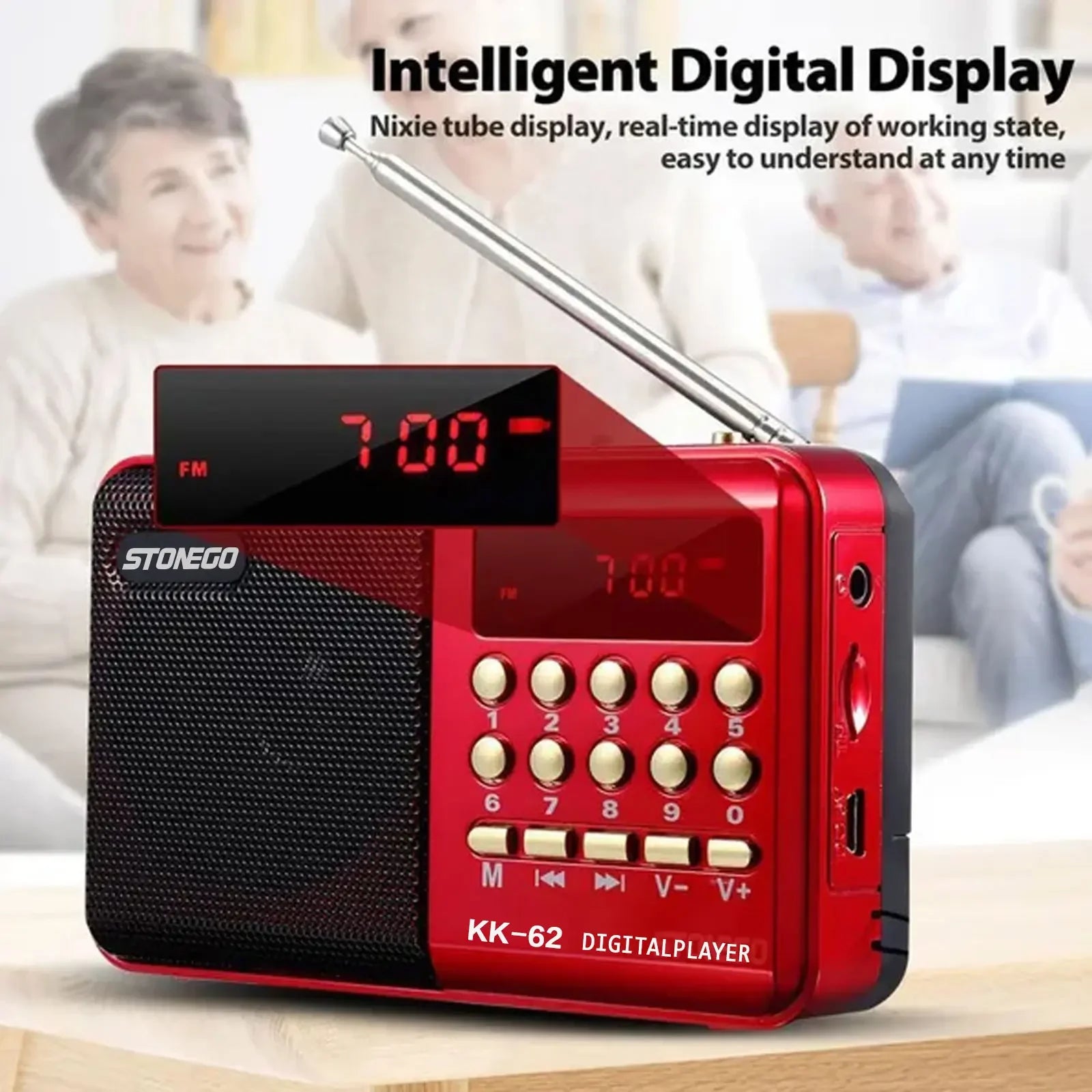 Mini Radio Portable Rechargeable Lecteur MP3 FM USB TF Enceintes sans fil Appareil audio compact