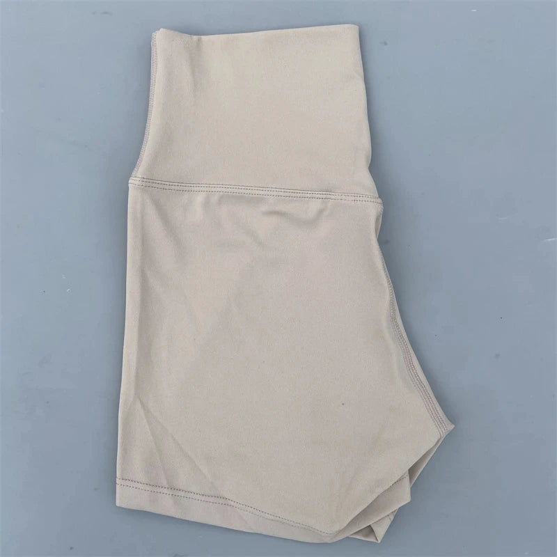 Short de sport pour femmes, shorts de yoga, shorts de sport taille haute, leggings courts d'entraînement, pantacourts de fitness, cyclisme de course, vêtements de sport doux et ajustés