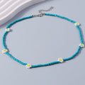 Aihua Bohemia Colorful Flower Seed Beads Necklace For Women Kids Friendship Necklace Summer Beach Party Jewelry Gifts