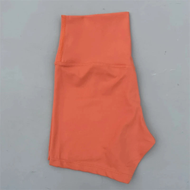 Short de sport pour femmes, shorts de yoga, shorts de sport taille haute, leggings courts d'entraînement, pantacourts de fitness, cyclisme de course, vêtements de sport doux et ajustés