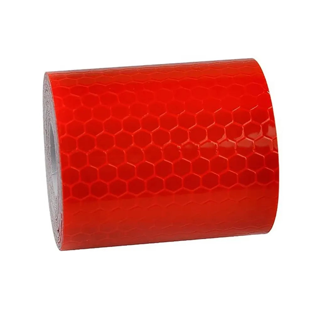 1-4pcs Car Reflective Tape Safety Warning 5cm*100cm  Car Decoration Sticker Reflector Protective Tape Strip Film Auto Motorcycle