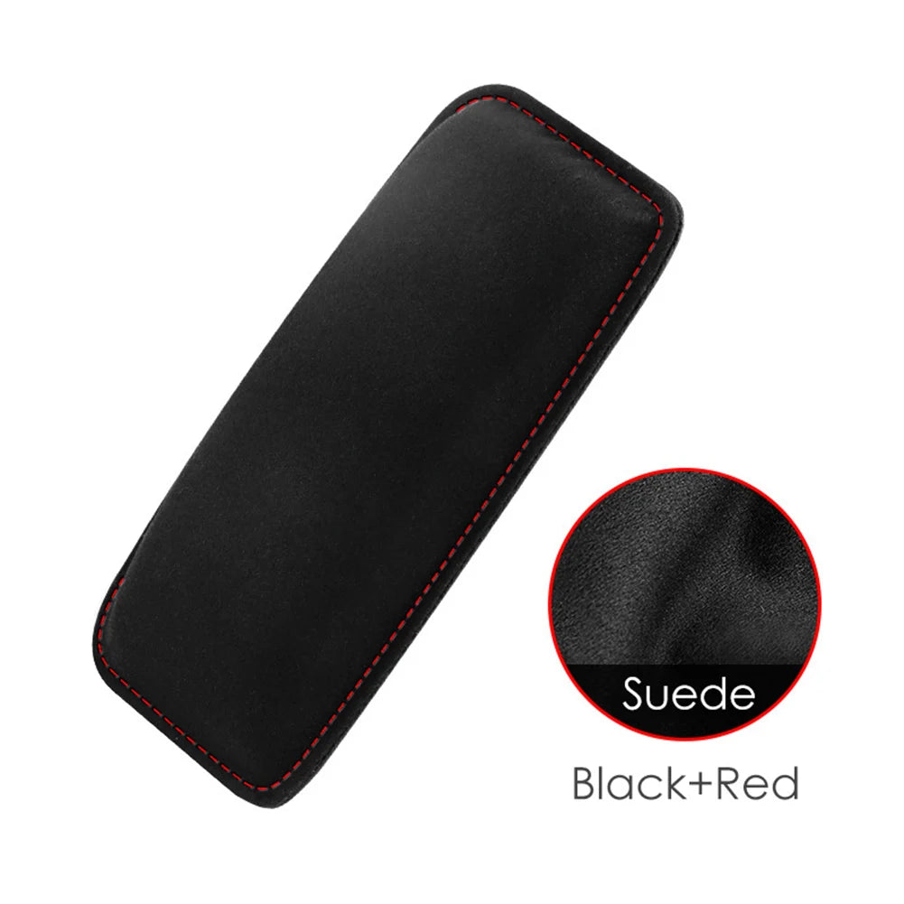Suede Car Pillow Car Knee Pad Auto Cushion Comfortable Elastic Memory Foam Leg Pad Thigh Support Interior Accessories