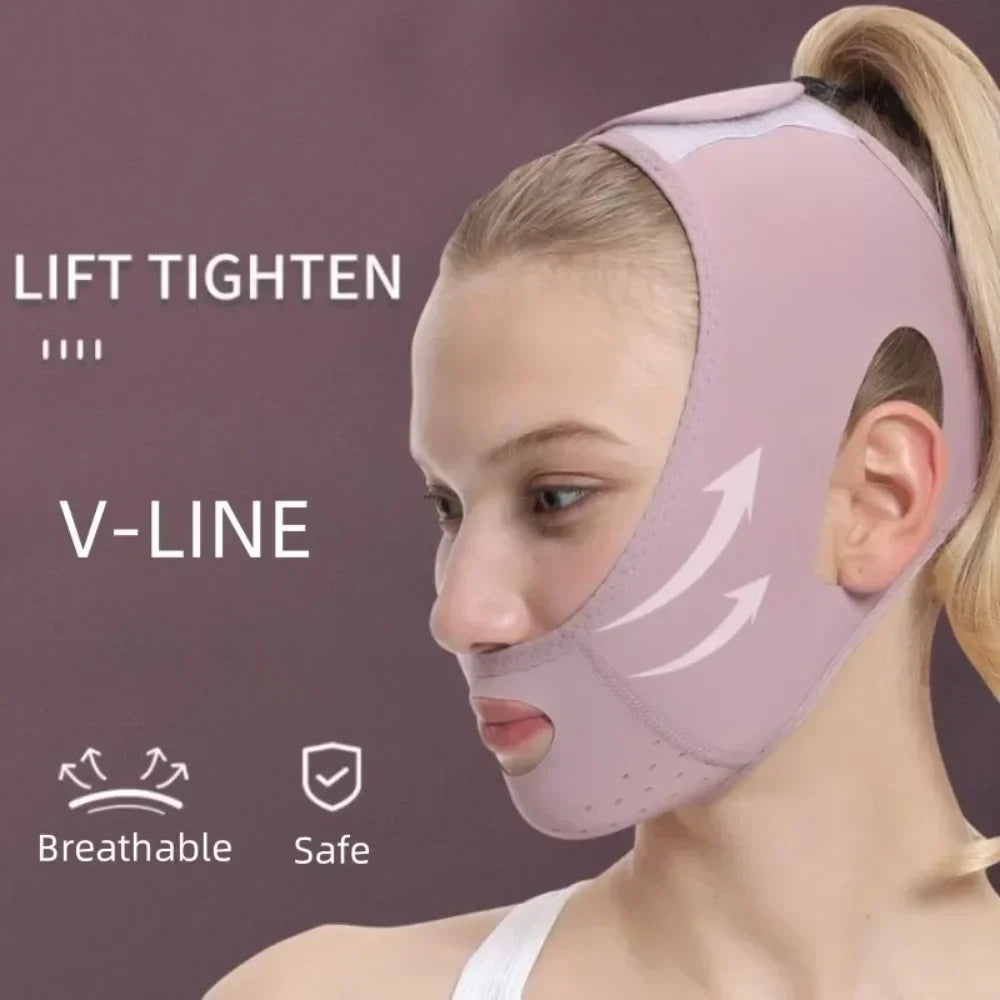 Bandeau de lifting réutilisable en V pour le visage, pour affiner le menton et les joues, outils de massage facial pour le soin de la peau des femmes.