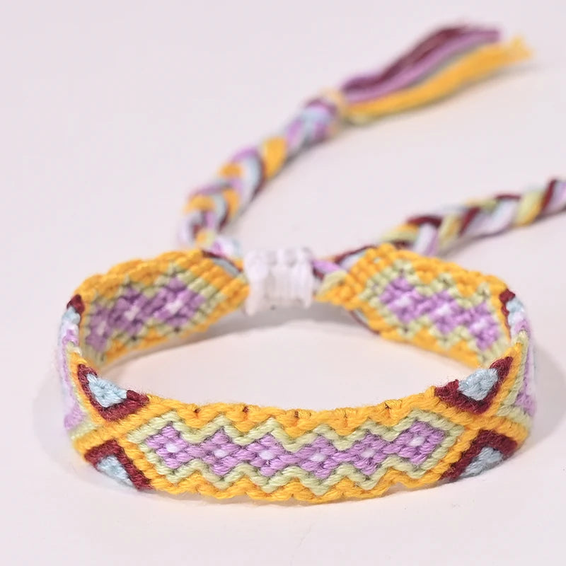 Bracelet d'amitié bohème tressé en corde pour femmes, style plage d'été, bijoux ethniques Nibir