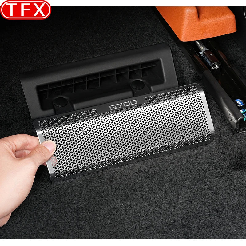 Pour Jetour G700 2025 2026 Cache de protection de sortie d'air sous le siège, accessoires de grille anti-obstruction de ventilation de climatisation