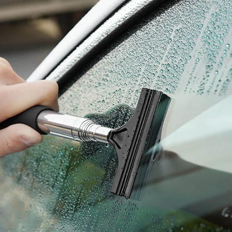 Outil de nettoyage d'essuie-glace de rétroviseur de voiture, raclette anti-buée pour vitres de voiture, brosse de nettoyage de vitres télescopique avec poignée, accessoires de voiture