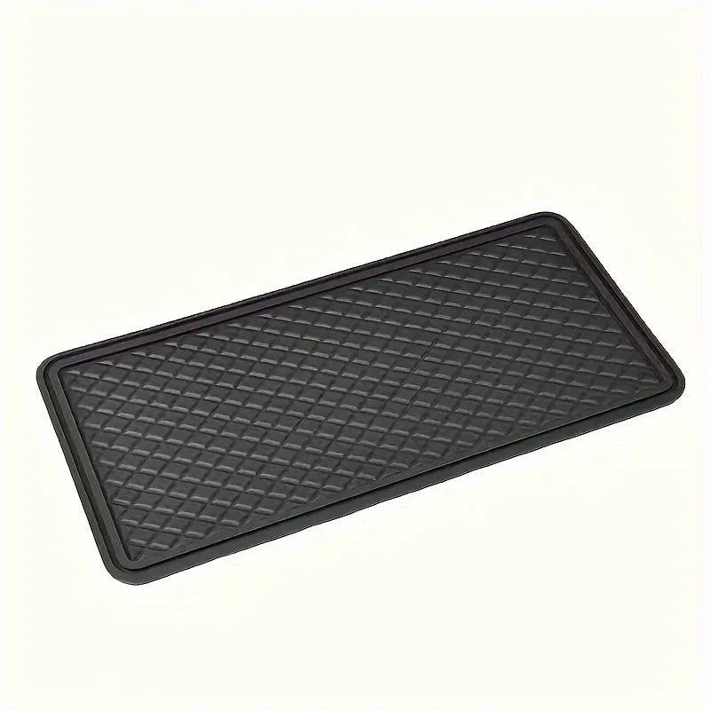 1 tapis antidérapant pour voiture avec laine adhésive, tapis en maille pour console centrale de voiture
