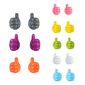 Crochet auto-adhésif mini support en caoutchouc en forme de main pour lunettes, câble, cordon d'alimentation, ligne de charge, organisateur de rangement, gadget, accessoires de voiture