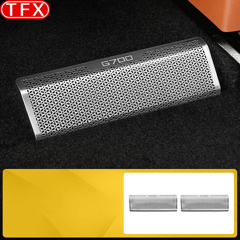 Pour Jetour G700 2025 2026 Cache de protection de sortie d'air sous le siège, accessoires de grille anti-obstruction de ventilation de climatisation