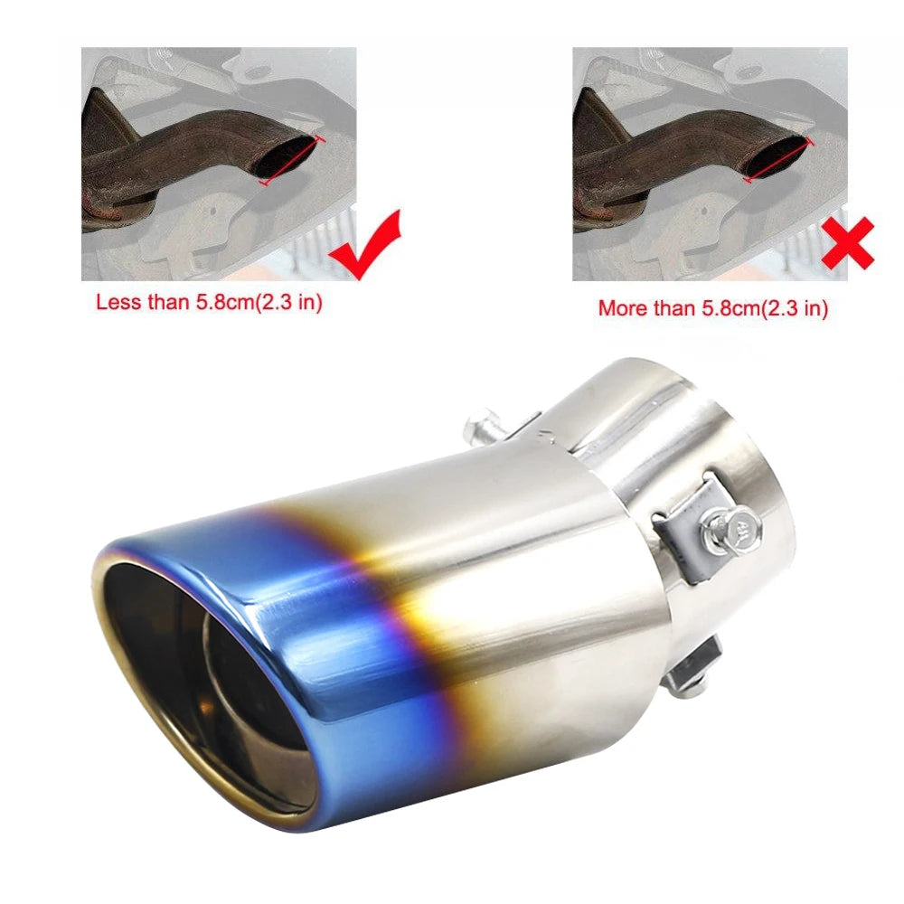 Embout de silencieux d'échappement rond en acier inoxydable pour BMW 335d M1 M-Zero M6 640i 640d E46 E90 F09 1 2 3 4 Série F