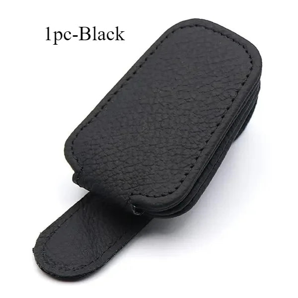 Étui à lunettes de pare-soleil de voiture Support de clip de lunettes de soleil Clip de carte de ticket Clip portable multifonction Accessoires intérieurs de voiture