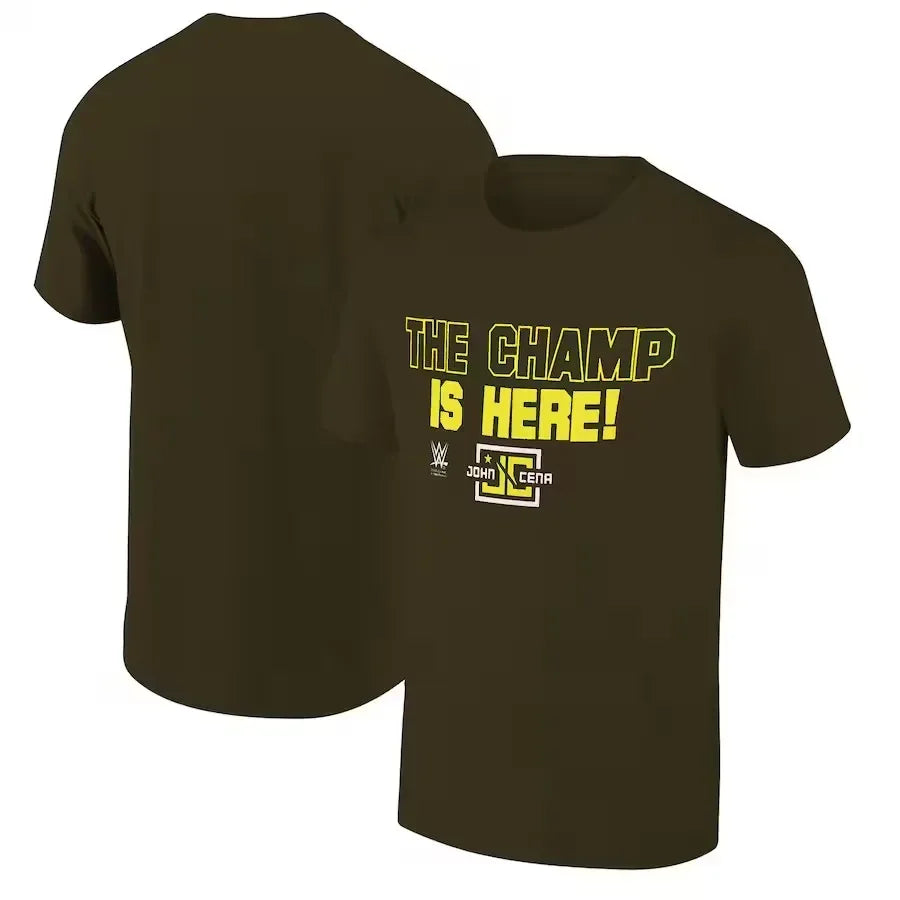 T-shirt homme bleu clair John Sena farewell tour Toronto Haut de sport respirant et à séchage rapide pour l'été