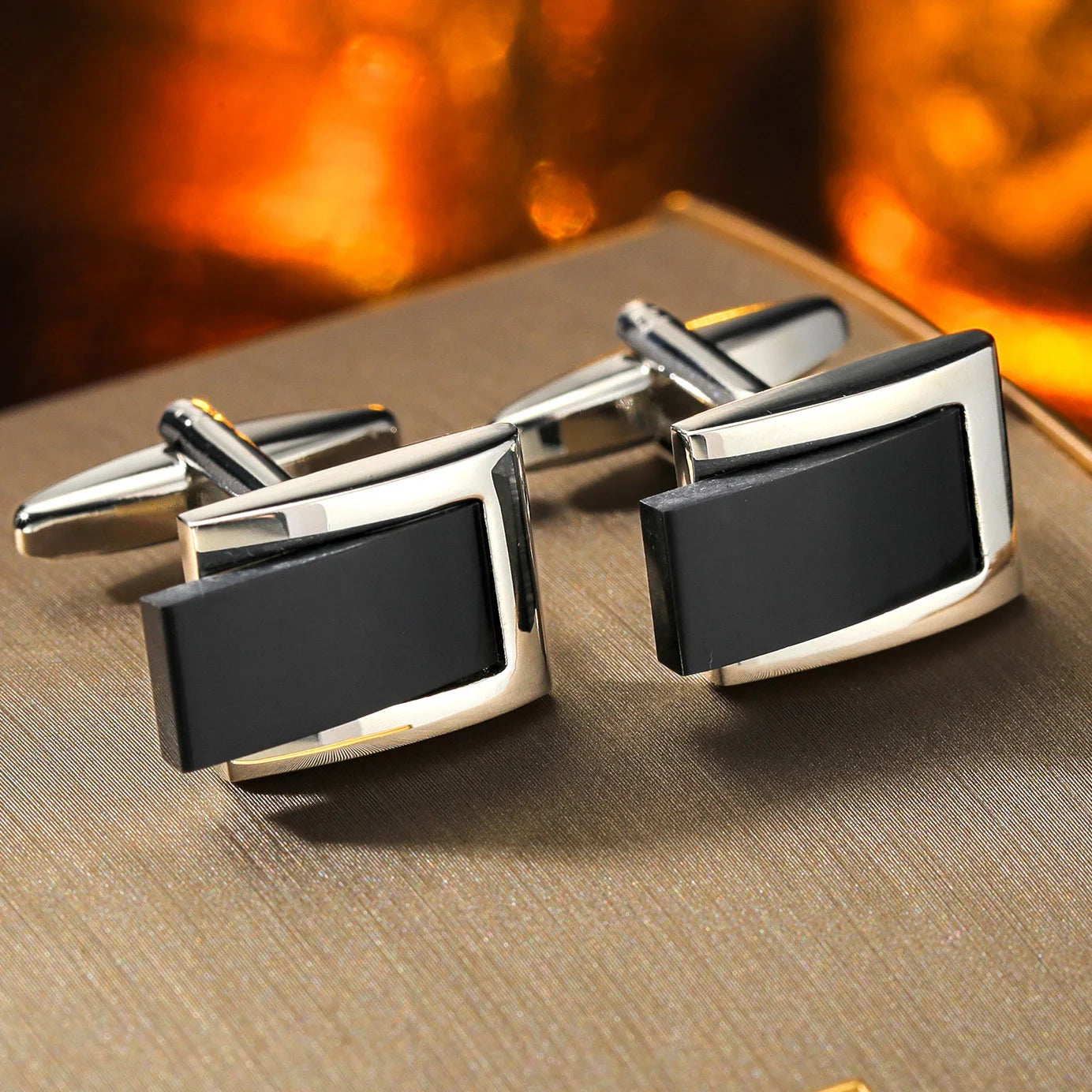 Nouveaux Boutons de Manchette Pour Hommes Carrés Ronds Chemise d'Affaires Boutons de Manchette Cadeaux pour Invités de Mariage Meilleur Cadeau pour Mari Bijoux