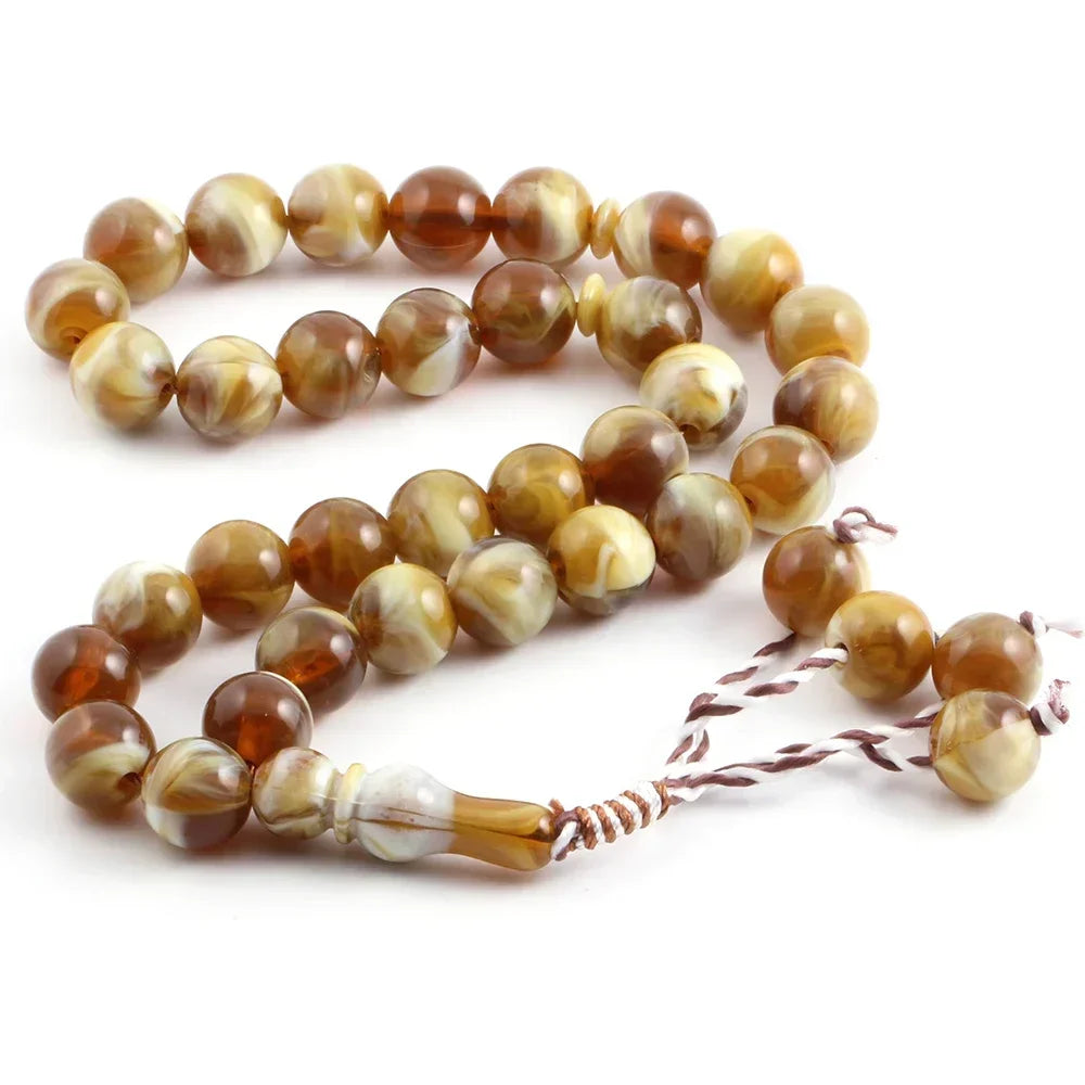 Yoga Bracelet 10 Styles Semi Precious Stone Prayer 14mm Round Rosary Bracelet Meditation Bracelet Muslim Ramadan Boho Jewelry