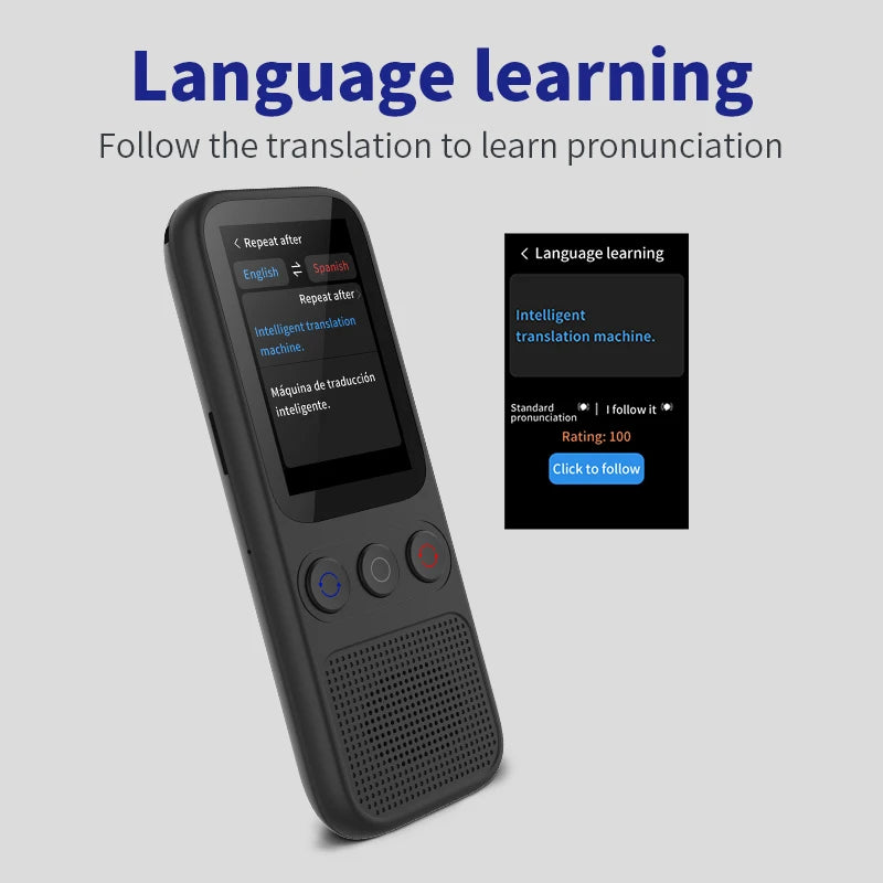 Traducteur Linguistique Hors Ligne, Traduction Vocale et Photo, Traducteur Portable WiFi, Appareil de Traduction pour 138 Langues pour les Voyages et les Affaires