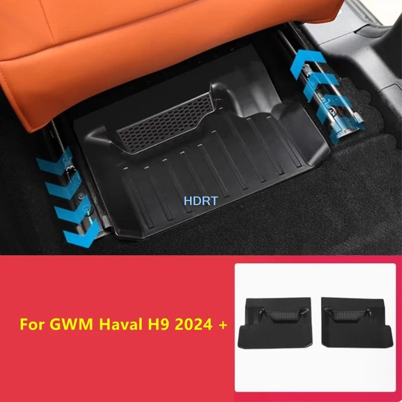For Great Wall GWM Haval H9 2024 + Car Rear Seat Air Conditioning Outlet Anti Blocking Cover Protector Decoration Accessories