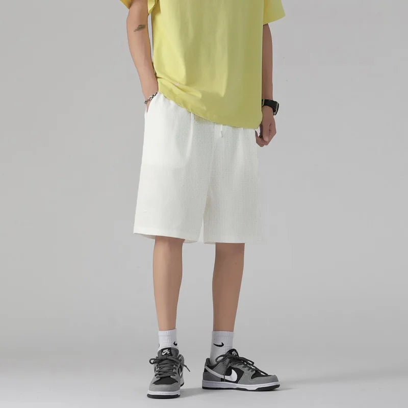 Shorts d'été décontractés grande taille pour hommes, pantalon de plage, sport, course, short droit, pantalon de survêtement fin, short décontracté ample