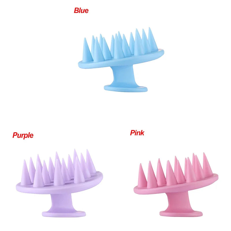 1-3 Pièces Silicone Shampooing Cuir Chevelu Masseur Cheveux Peigne De Massage Shampoing Brosse De Massage Bain Brosse De Douche Cuir Chevelu Masseur Cheveux Outil De Peigne
