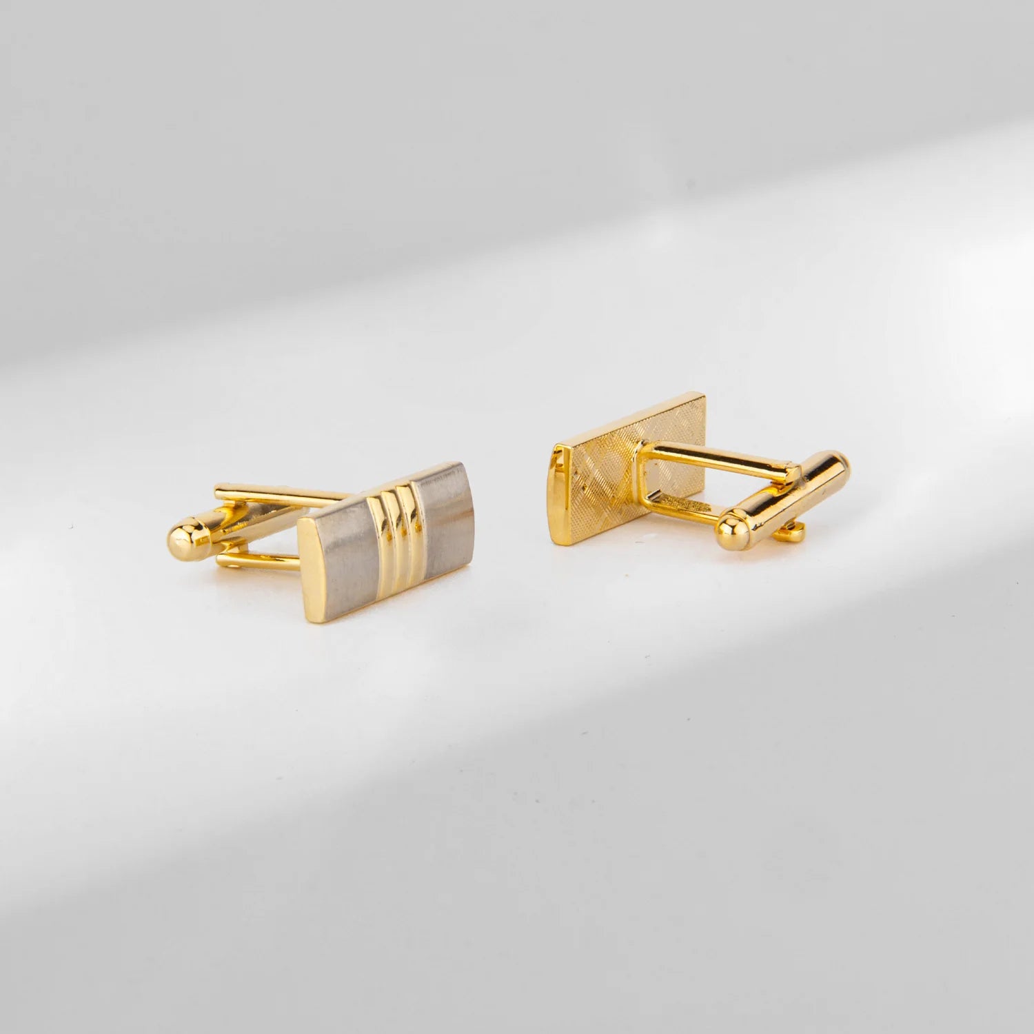 1 Paire Boutons De Manchette Carrés En Cuivre Et Pinces À Cravate Pour Hommes, Cadeaux De Mariage De Luxe, Bijoux De Mode, Poignets Pour Hommes