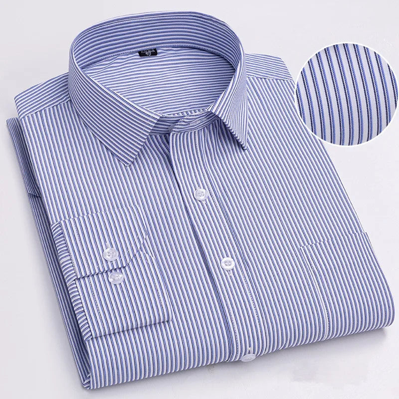 BAMBOOPLE Chemises à manches longues décontractées pour hommes, imprimé tendance, coupe standard, boutonnées, douces, pour homme, bureau, affaires, nouveau choix AE