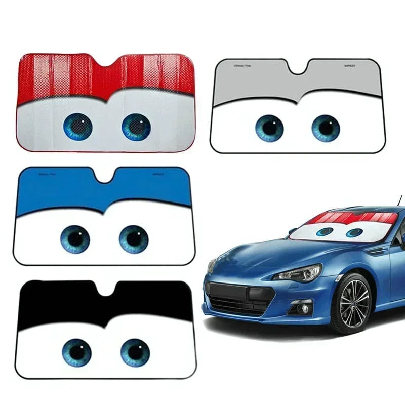 Protection solaire de voiture 4 couleurs yeux pare-brise chauffant pare-soleil de voiture couverture de pare-brise pare-soleil automatique housses de voiture