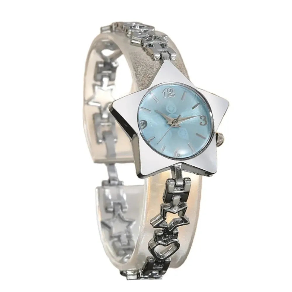Montre pour femme en alliage, mouvement à quartz, bracelet réglable, style créatif, élégante, accessoire de mode.
