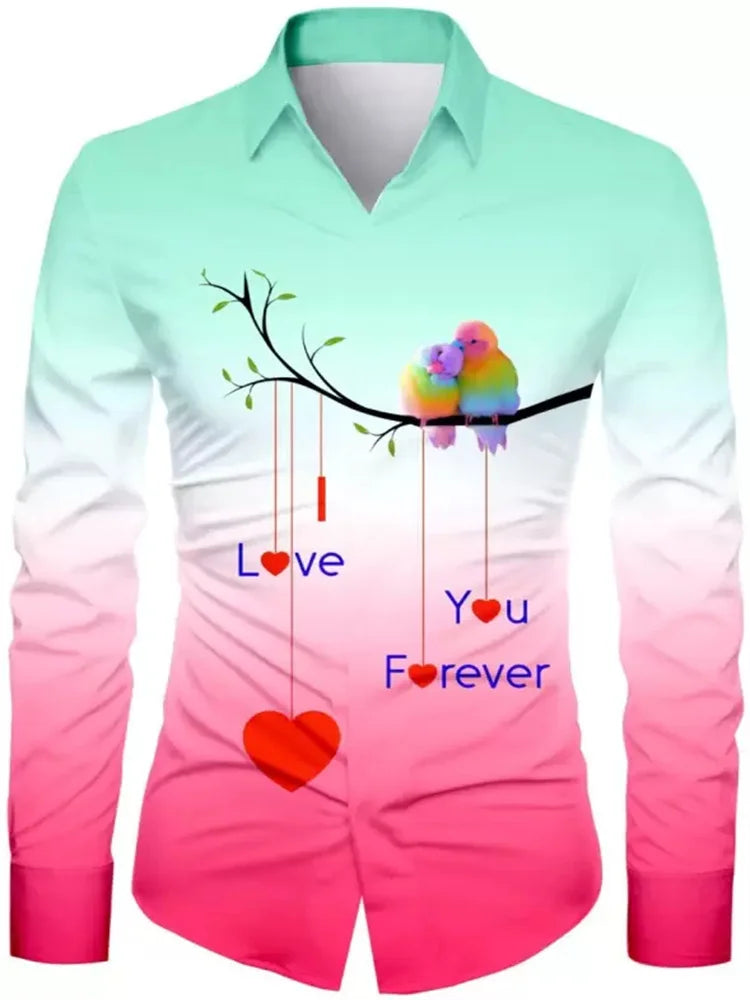 T-shirt fleuri tendance pour hommes motif HD Dégradé de couleurs Décontracté Extérieur Fête Doux et confortable Nouveau style 2024