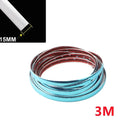 3M/5M Auto Self Adhesive Door Chrome Strip  Protector Moulding Styling Trim Car Lamp Sticker Window Trim Car Exterior Trim